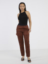 CAMAIEU Braun gemusterte Hose CAMAIEU