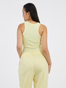Noisy May Hellgelbes Damen-Basic-Tank-Top Noisy May