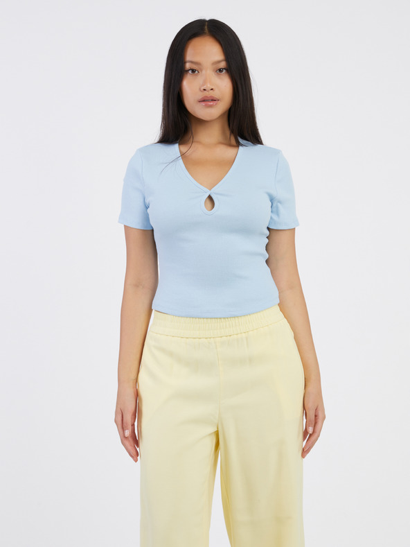 Noisy May Blaues Damen Basic-Shirt Noisy May Maya