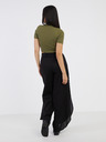 AWARE by VERO MODA Schwarze Damenhose aus Leinenmischung AWARE von VERO MODA Fia
