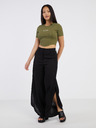 AWARE by VERO MODA Schwarze Damenhose aus Leinenmischung AWARE von VERO MODA Fia