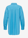 ONLY Blaues Damen-Leinenhemd ONLY Corina