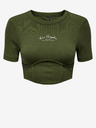 ONLY Khakifarbenes Damen-Crop-Top ONLY Lola
