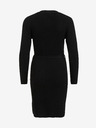Vila Schwarzes geripptes Pulloverkleid für Frauen VILA Ril
