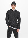 ONLY & SONS Dunkelblauer gerippter Pullover ONLY & SONS Niguel