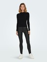 Jacqueline de Yong Schwarzer gerippter Damenpullover JDY Magda
