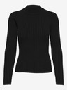 Jacqueline de Yong Schwarzer gerippter Damenpullover JDY Magda