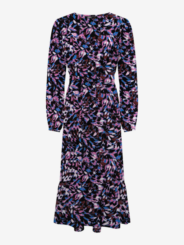 ONLY Blau-lila gemusterter Damen-Midi ONLY Nova