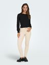 Jacqueline de Yong Schwarzer Damen-Rippenpullover JDY Prime
