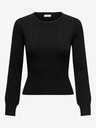 Jacqueline de Yong Schwarzer Damen-Rippenpullover JDY Prime