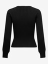 Jacqueline de Yong Schwarzer Damen-Rippenpullover JDY Prime