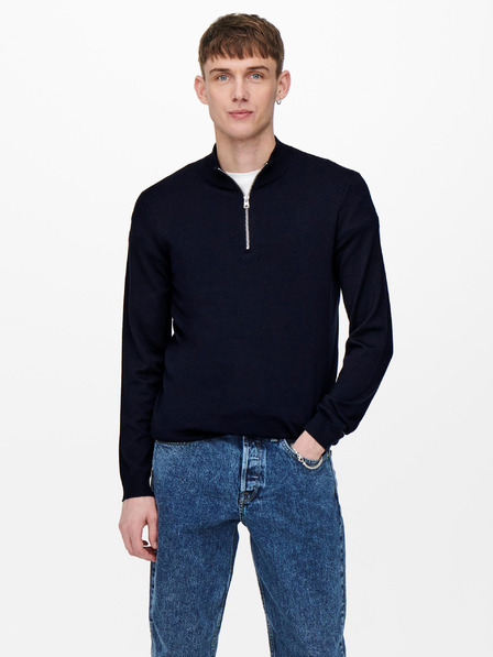 ONLY & SONS Dunkelblauer Herren ONLY & SONS Wyler Pullover