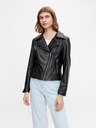 Pieces Schwarze Damen-Lederjacke Pieces Fioa