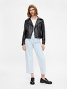 Pieces Schwarze Damen-Lederjacke Pieces Fioa