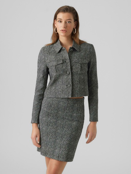 AWARE by VERO MODA Grau gemusterte Damenjacke AWARE von VERO MODA Gracelynn