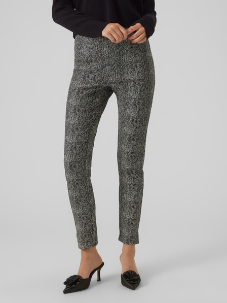 AWARE by VERO MODA Grau Gemusterte Damenhose AWARE by VERO MODA Gracelynn