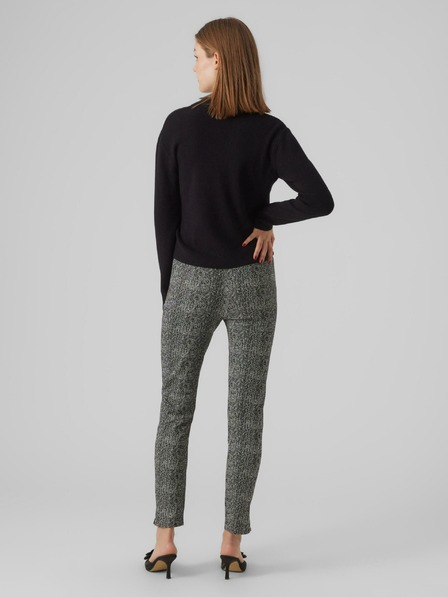 AWARE by VERO MODA Grau Gemusterte Damenhose AWARE by VERO MODA Gracelynn