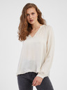 AWARE by VERO MODA Cremefarbene Bluse AWARE by VERO MODA Sunny