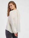 AWARE by VERO MODA Cremefarbene Bluse AWARE by VERO MODA Sunny