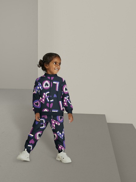 name it Dunkelblaue gemusterte Mädchen-Sweatpants name it Nila