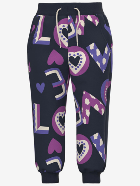 name it Dunkelblaue gemusterte Mädchen-Sweatpants name it Nila