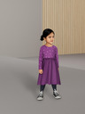 name it Lila gepunktetes Kleid für Mädchen name it Ofelia