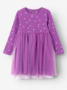 name it Lila gepunktetes Kleid für Mädchen name it Ofelia