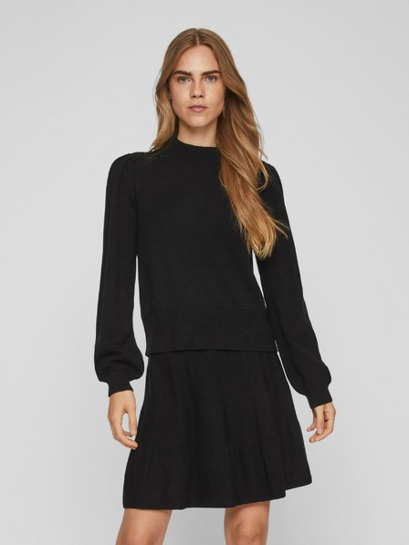 Vila Schwarzer Damen Pullover VILA Ril