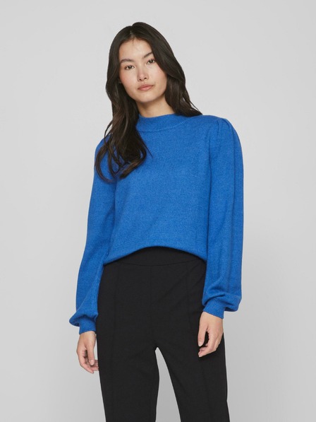 Vila Blauer Damenpullover VILA Ril