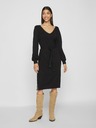 Vila Schwarzes Damen-Pulloverkleid VILA Ril
