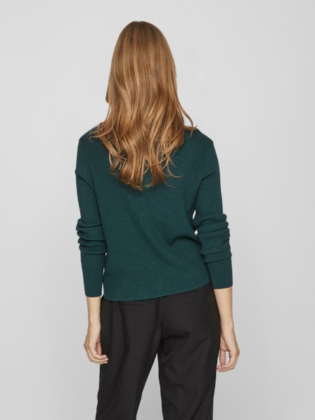 Vila Grüne Damen-Rippenstrickjacke VILA Comfy