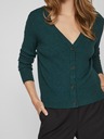 Vila Grüne Damen-Rippenstrickjacke VILA Comfy