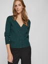 Vila Grüne Damen-Rippenstrickjacke VILA Comfy