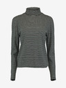 Hailys Schwarz gestreifter Rollkragenpullover Hailys Nola