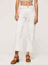 Pepe Jeans Weiße Damenjeans mit gerader Passform Pepe Jeans