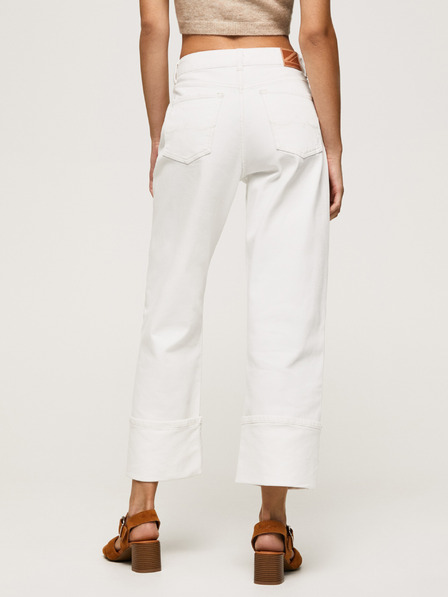 Pepe Jeans Weiße Damenjeans mit gerader Passform Pepe Jeans
