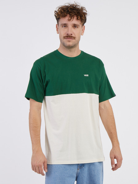 Vans Weißes und grünes Herren VANS Colorblock T-shirt