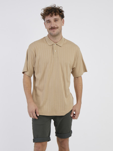 Jack & Jones Beigefarbenes Herren-Polohemd Jack & Jones Connor