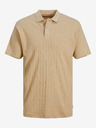 Jack & Jones Beigefarbenes Herren-Polohemd Jack & Jones Connor