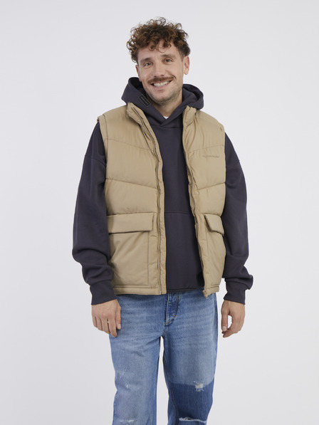 Jack & Jones Beige Herren Jack & Jones Vester Steppweste