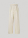 Pepe Jeans Cremefarbene Damenjeans mit weitem Bein Pepe Jeans Cecilia