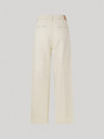 Pepe Jeans Cremefarbene Damenjeans mit weitem Bein Pepe Jeans Cecilia