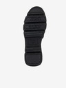 Geox Schwarze Damen Leder Plateau-Slipper Geox Vilde