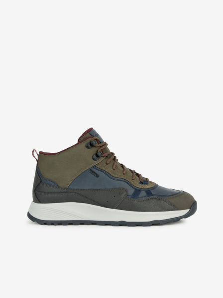 Geox Khakifarbene Herren-Sneaker mit Wildleder-Details Geox Terrestre