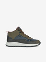 Geox Khakifarbene Herren-Sneaker mit Wildleder-Details Geox Terrestre