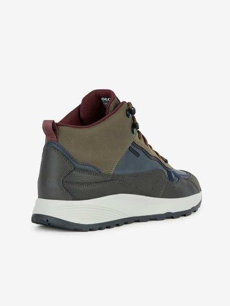 Geox Khakifarbene Herren-Sneaker mit Wildleder-Details Geox Terrestre