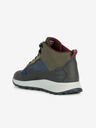 Geox Khakifarbene Herren-Sneaker mit Wildleder-Details Geox Terrestre