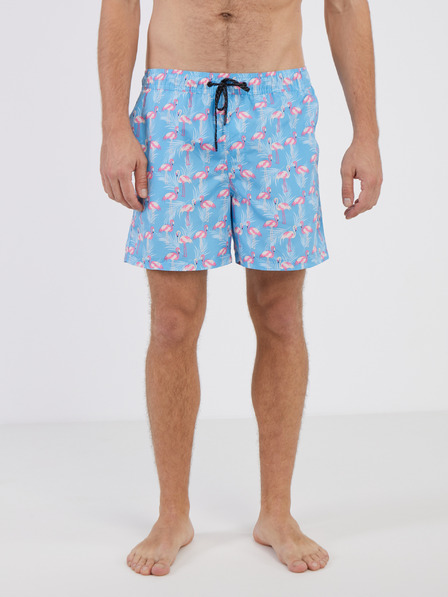 Jack & Jones Blaue gemusterte Badehose für Herren Jack & Jones Fiji