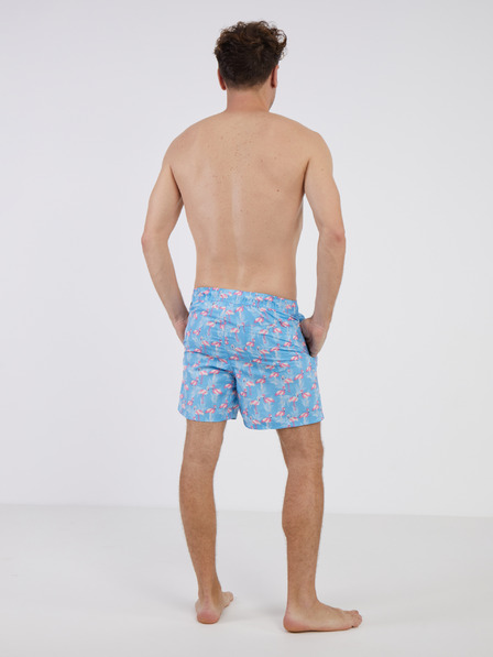 Jack & Jones Blaue gemusterte Badehose für Herren Jack & Jones Fiji