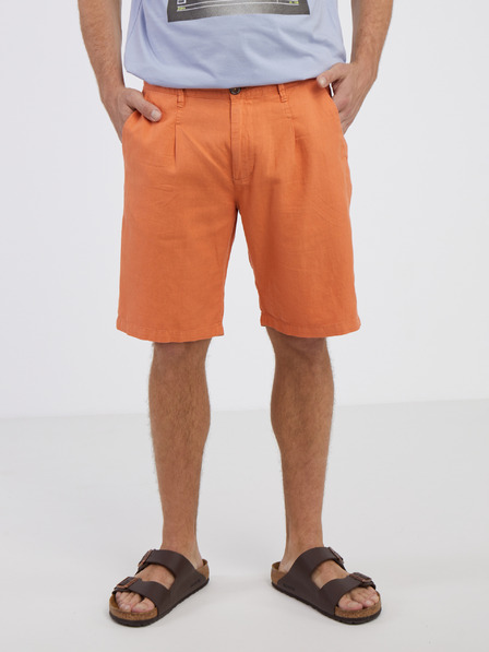 Pepe Jeans Orangefarbene Shorts aus Leinengemisch von Pepe Jeans